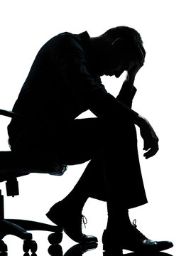 recommend clip art: one business man ti silhouette