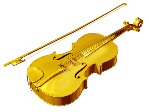 goldene Violin, Symbol f&uuml;r Qualit&auml;t in klassischer Musik