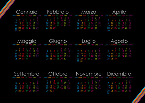 Calendario 2012