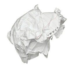 paper ball crumpled garbage frustration