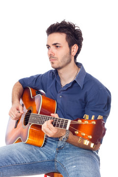 Young Man Playing Guitar