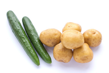 キュウリとジャガイモ