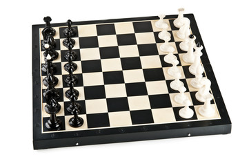 chess pieces on the board