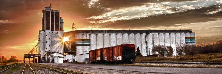 Grain Terminal at Sunrise