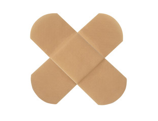 Medical patch isolated on white