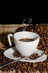caffè fumante