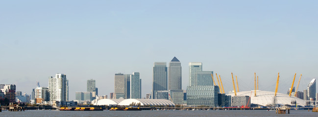 London skyscrapers at canary wharf