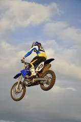 Store enrouleur Moto Haut vol de motocross de coureur de moto