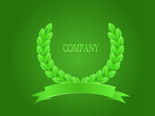 Obraz premium Vector Emblem With Branch