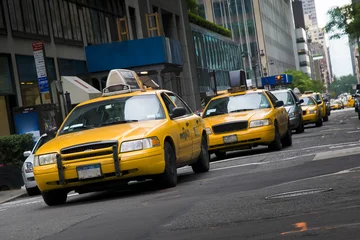 Keuken foto achterwand New York taxi taxi naar New York