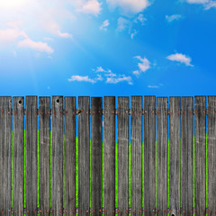 wooden fence