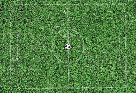 green grass football field