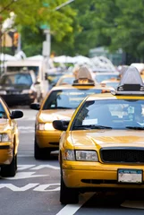 Deurstickers New York taxi NYC TAXI