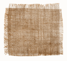 canvas fabric texture isolated on white background