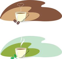 cups of tea and coffee © innessavv