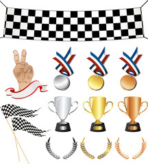 Victory icon set