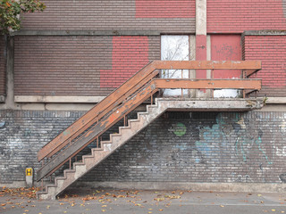 Old industrial stair