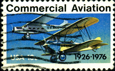 Commercial Aviation. 1926- 1976. US Postage.