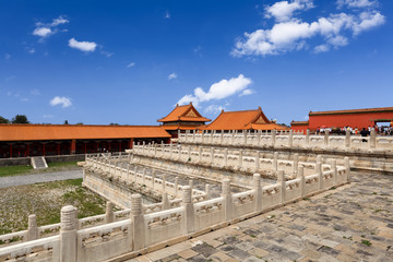 Fototapeta na wymiar three layer platform in beijing imperial palace