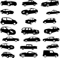 cars collection 1 - vector - obrazy, fototapety, plakaty
