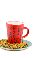 Chinaware Red Tea Cup