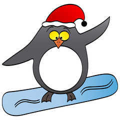 penguin surfing