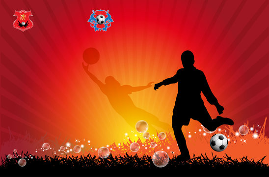 football match poster design