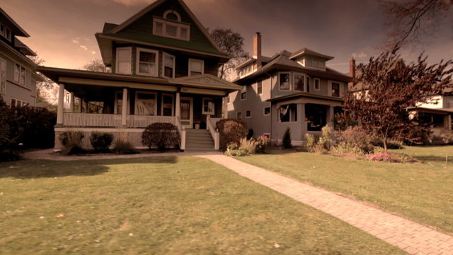 A Town in the Midwest During the Fall Season