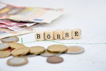 Börse Schriftzug