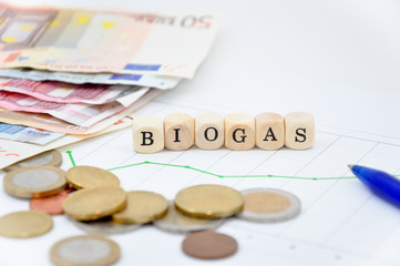 Biogas Schriftzug