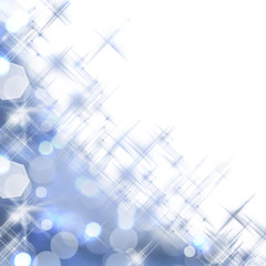 Coin pailleté scintillant bleu, arrière plan bokeh,lumières de fêtes et de Noël, nouvelle année 2024