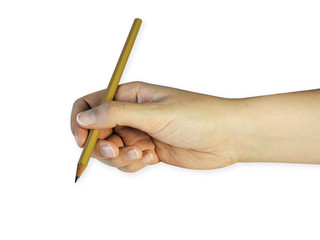 Holding pencil