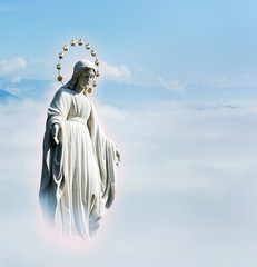 Blessed Virgin Mary at the sky © Repina Valeriya