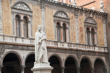 Fototapeta na wymiar Verona (Veneto, Italy), Piazza dei Signori, historic square