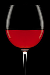 Rose wine glass