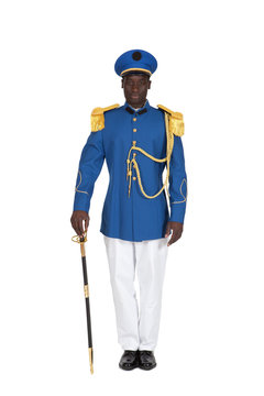 uniforme de c&eacute;r&eacute;monie sur fond blanc