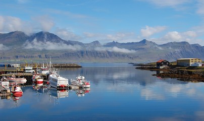 Village de pêche, Djupivogur, Iceland (Islande)