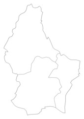 Fototapeta na wymiar Map of Luxembourg
