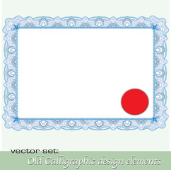 Calligraphic design elements 12