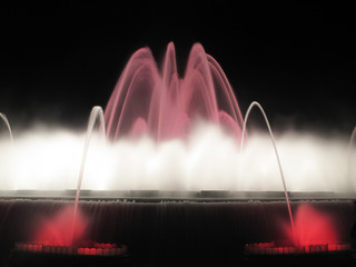 fuente de colores de barcelona