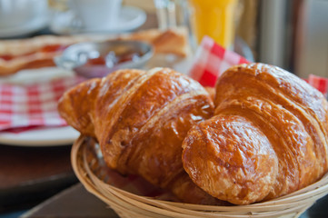 coffee and croissants