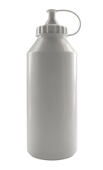 white plastic paint bottle