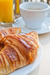 coffee and croissants