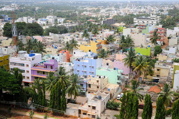 Fototapeta na wymiar Bangalore von oben