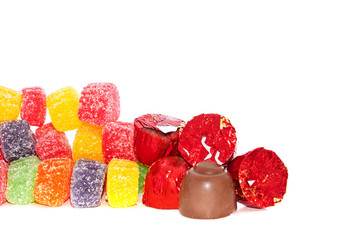 Christmas Candy on White