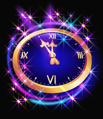 Glowing background with chimes and stars