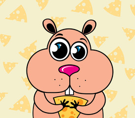 Cartoon hamster