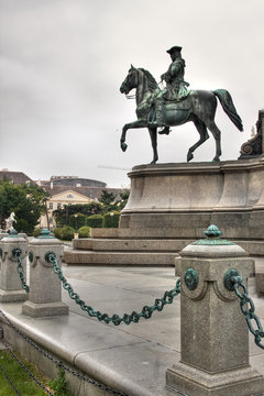One of the four generals statues around the Maria Theresien monu