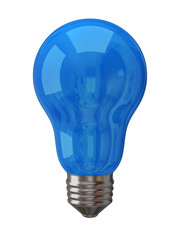Blue light bulb
