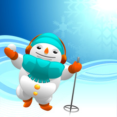 vector snowman